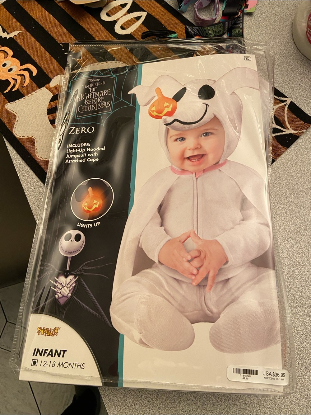 The nightmare before Christmas zero costume